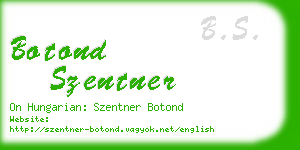 botond szentner business card